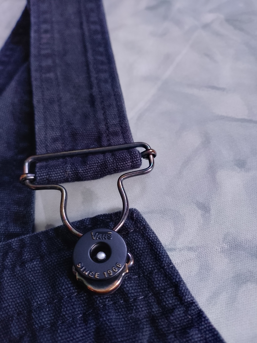 Vans Black Men's Carpenter Overalls Classic Workwear Style - Picture 8 of 11